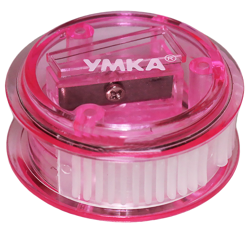 Підстругачка для олівців УМКА (ТЧ66-12), пластикова, з контейнером, рожева